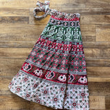 Boho Cotton Wrap Skirt