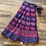 Boho Cotton Wrap Skirt