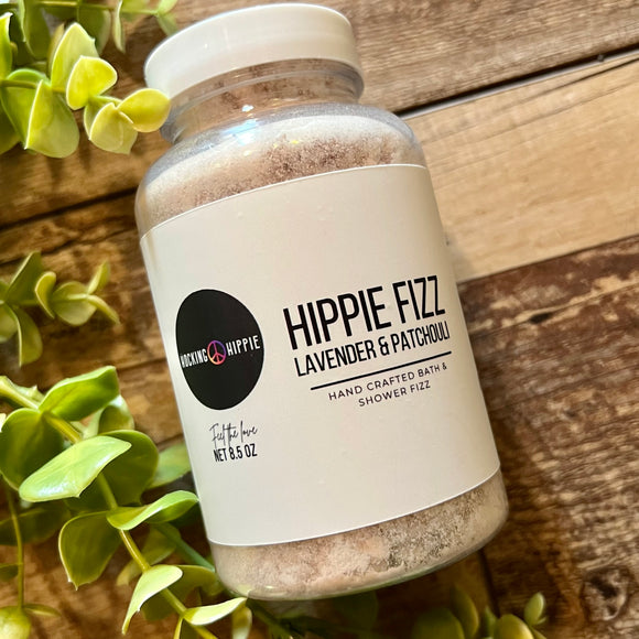 Hippie Fizz | Lavender & Patchouli | 100% All-Natural Fizzing Shower & Bath Salts