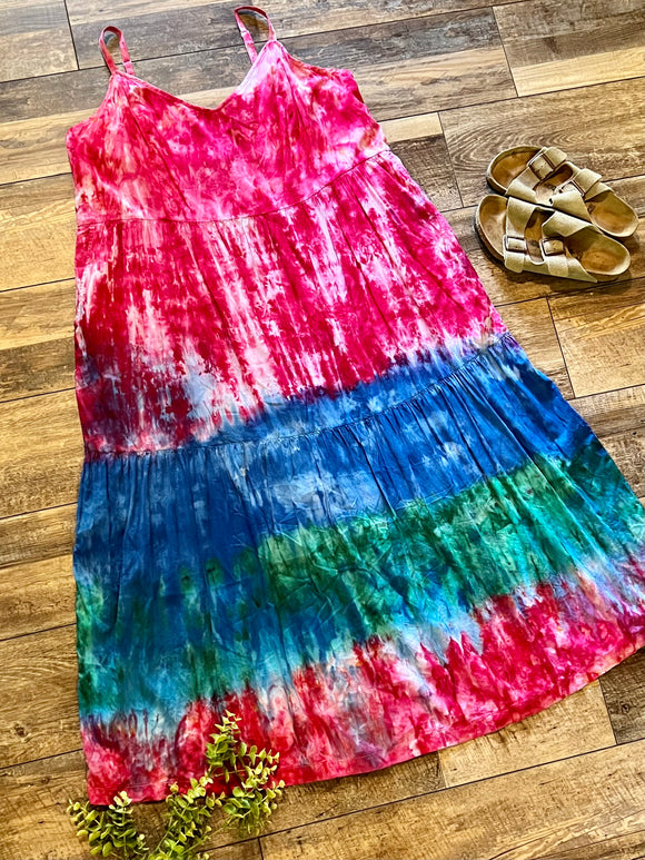 Hand Tie Dyed Women’s Dress | Extra Large